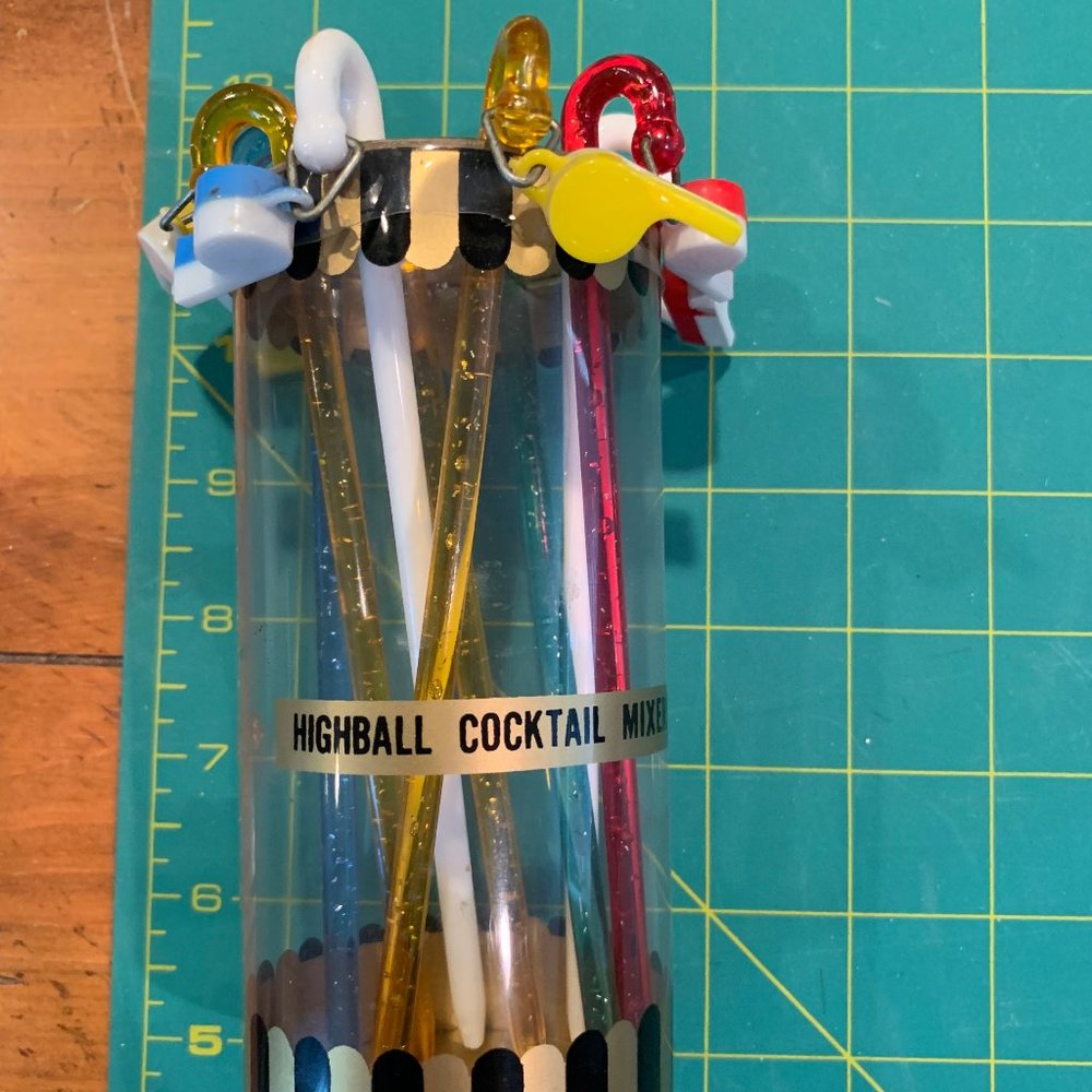 Vintage Highball Cocktail Mixers (Swizzle Sticks)